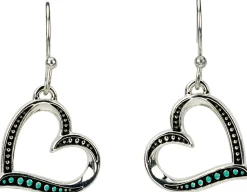 Justin Women's Heart Earrings