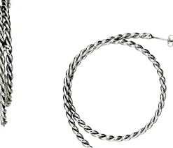 Justin Women's Rope Motif Hoop Earrings