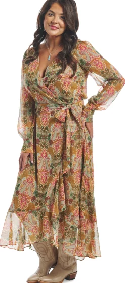 Justin Women's Wrap Maxi Dress