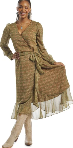 Justin Women'S Wrap Maxi Dress