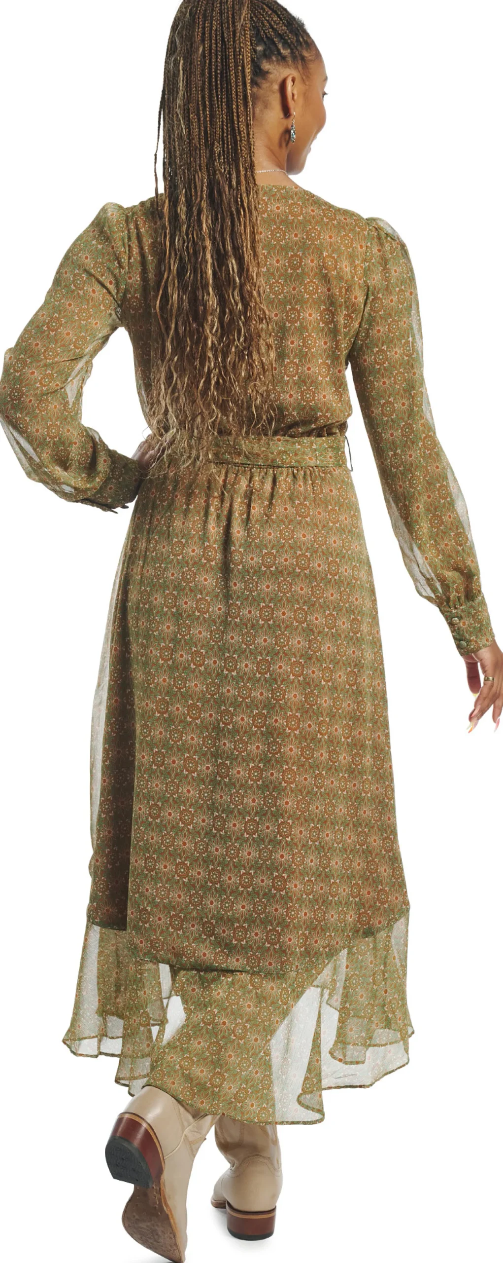 Justin Women'S Wrap Maxi Dress