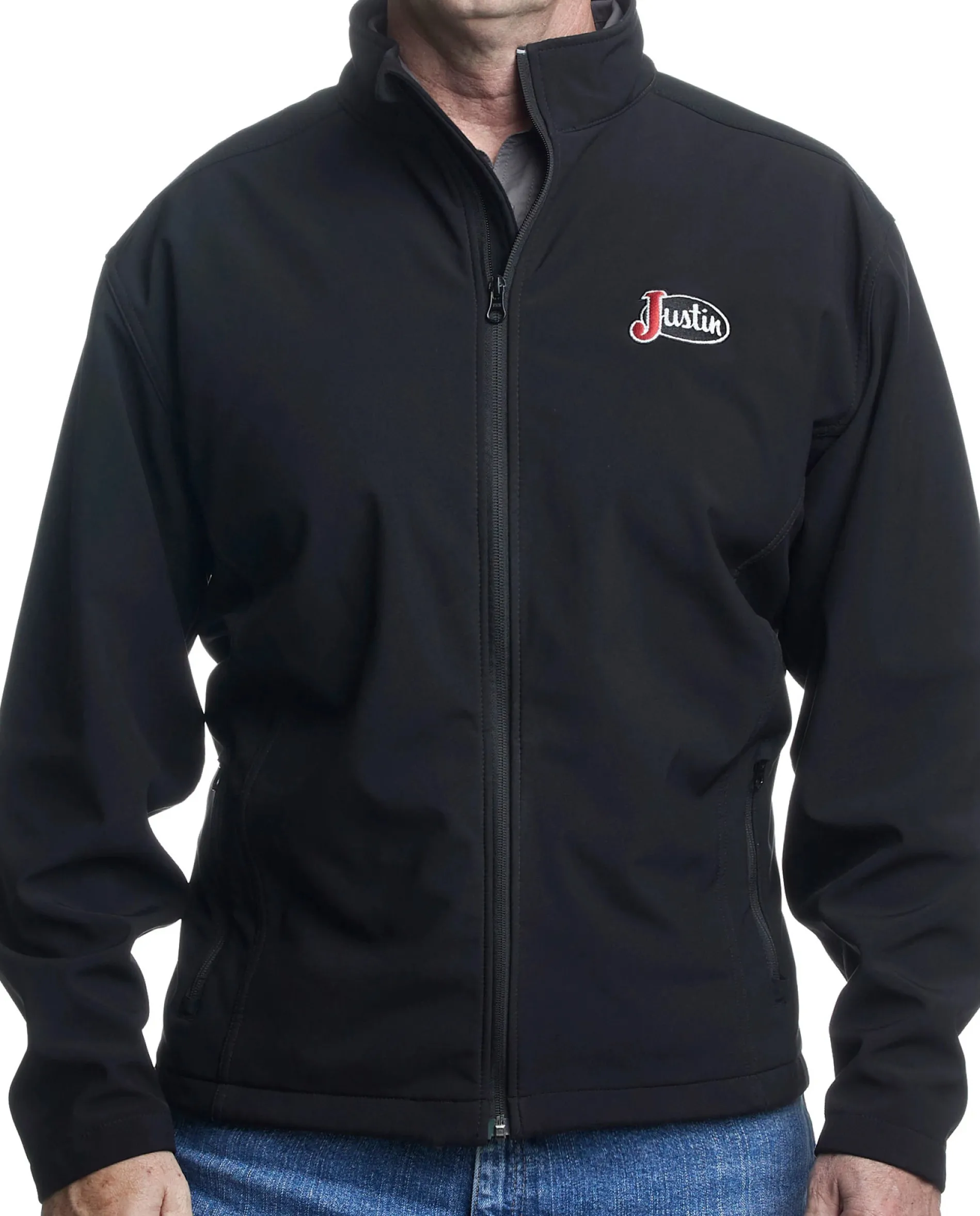 Laminated Full-Zip Jacket