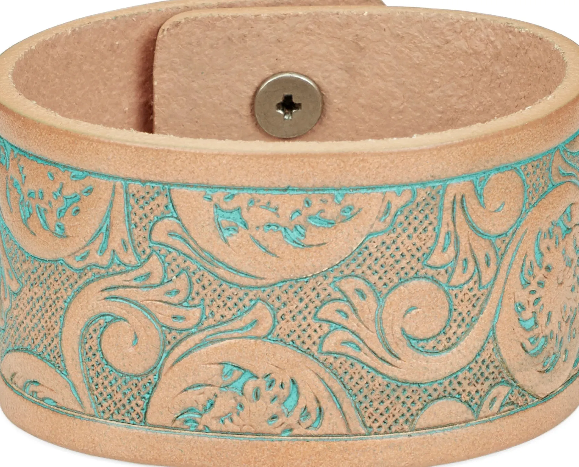Tooled Leather Cuff